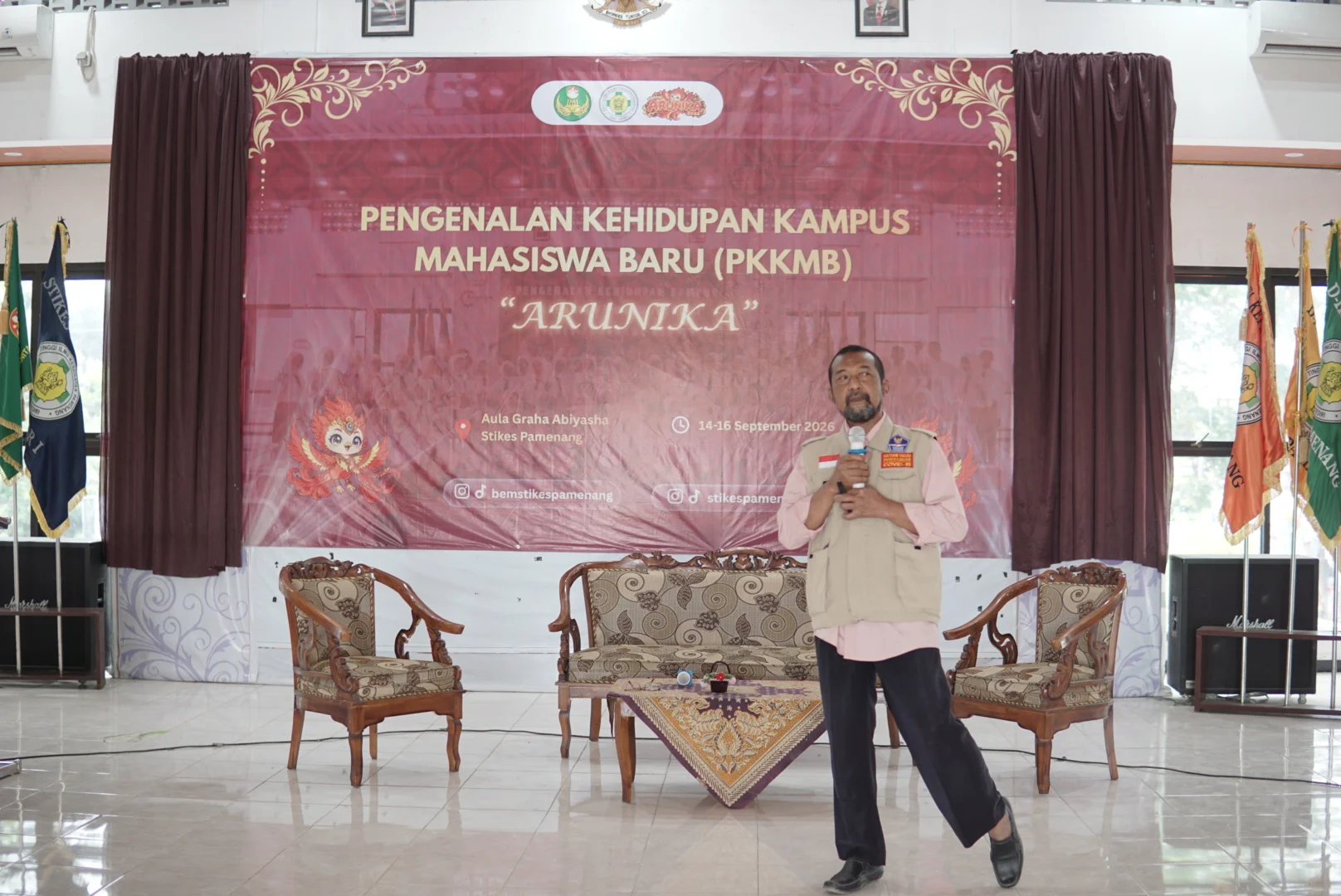 Ketua K3L sosialisasi di PKKMB TA 2026-2027